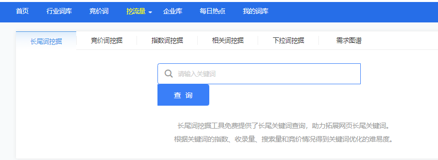 使用第三方工具尋找長(zhǎng)尾關(guān)鍵詞